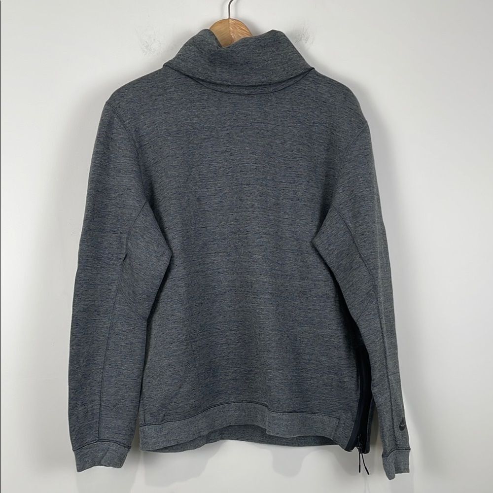 Nike Men's Large High Neck Sweatshirt Gray Cold Weather